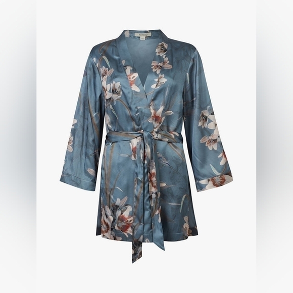 Nwt All Saints Carina Kuroyuri Floral Print Kimono Jacket Size 8 - Picture 2 of 6